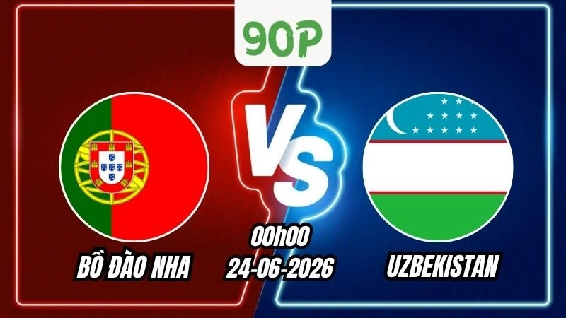 Nhận định Bồ Đào Nha vs Uzbekistan 00h00 ngày 24/06/2026