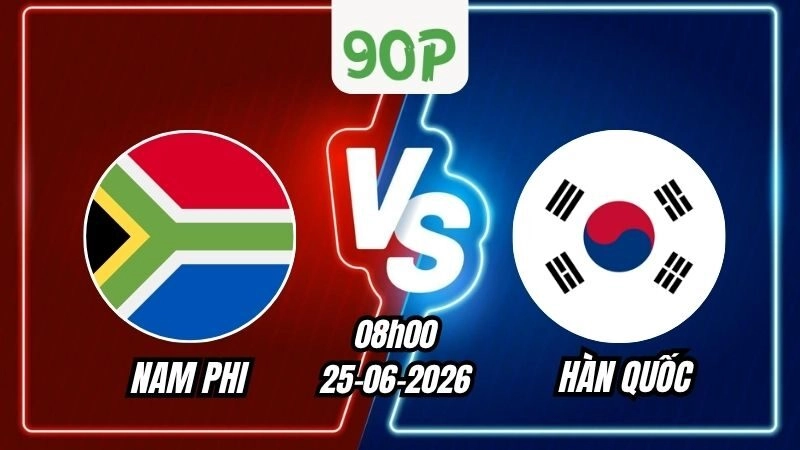Nhận định Nam Phi vs Hàn Quốc 08h00 ngày 25/06/2026