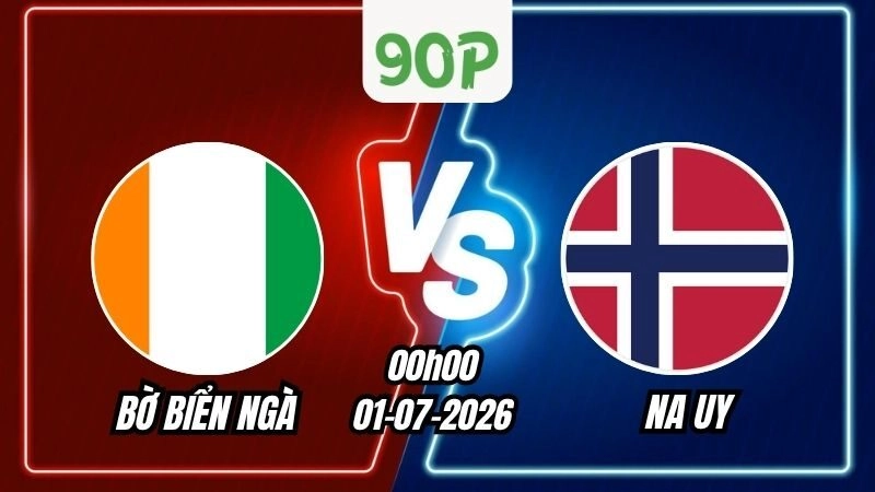 Soi Kèo Bờ Biển Ngà vs Na Uy 00h00 - 01/07/2026