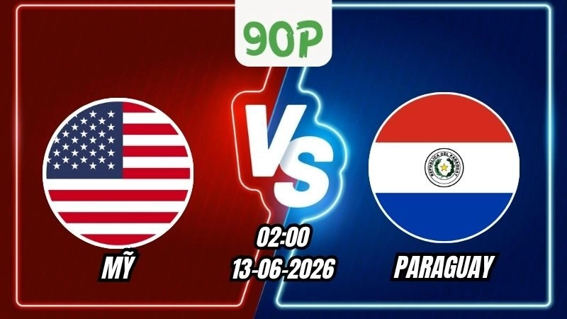 Soi Kèo Mỹ vs Paraguay 08h00 - 13/06/2026