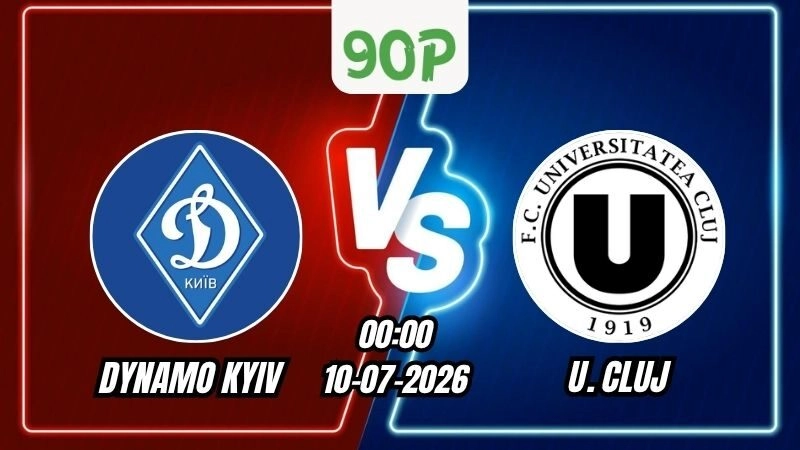 Nhận định Dynamo Kyiv vs U.Cluj 00h00 ngày 10/07/2026