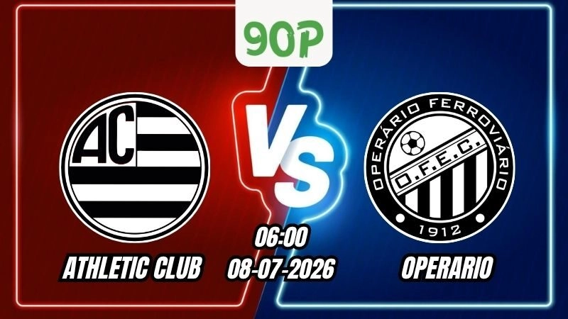 Soi Kèo Athletic Club MG vs Operario 06h00 - 08/07/2026