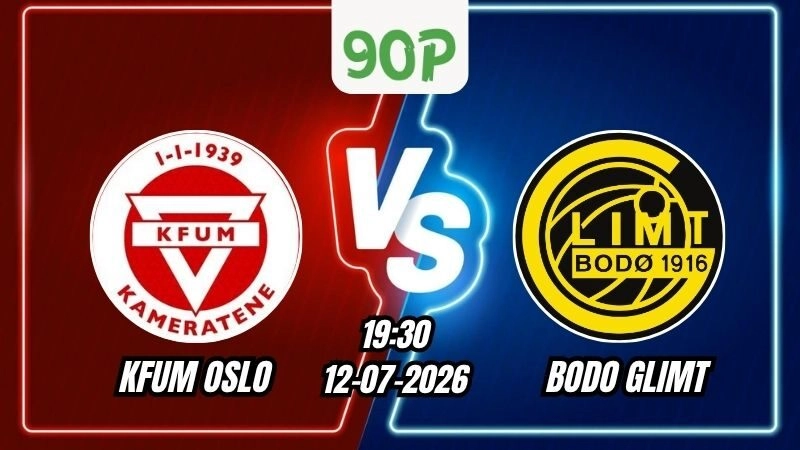 Soi Kèo KFUM Oslo vs Bodo Glimt 19h30 - 12/07/2026