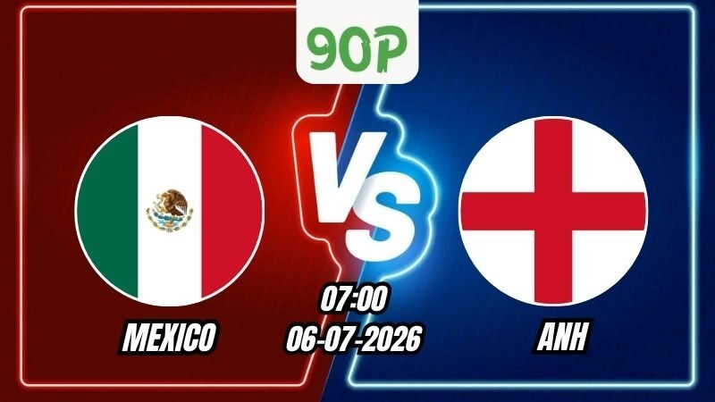 Soi Kèo Mexico vs Anh 07h00 - 06/07/2026