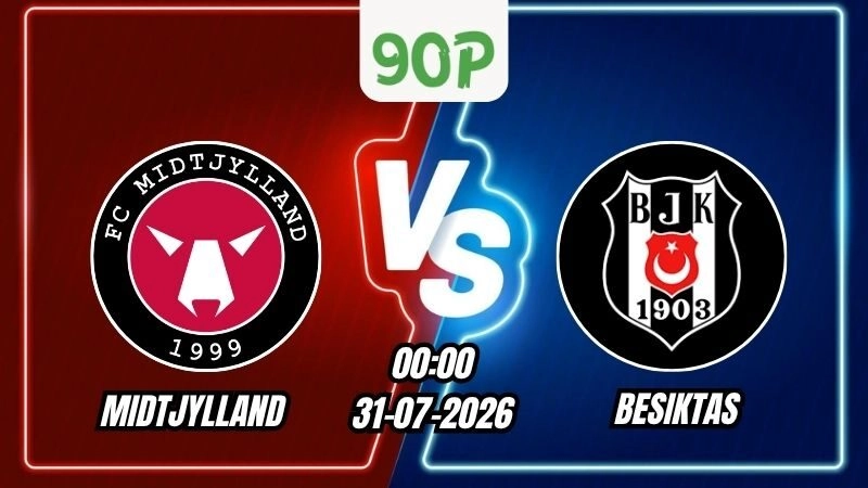 Soi Kèo Midtjylland vs Besiktas 00h00 - 31/07/2026