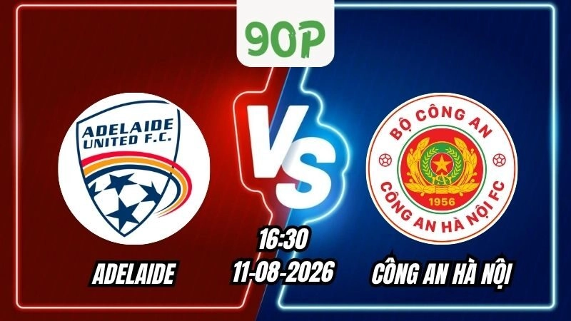 Nhận định Adelaide vs Công An Hà Nội 16h30 ngày 11/08/2026