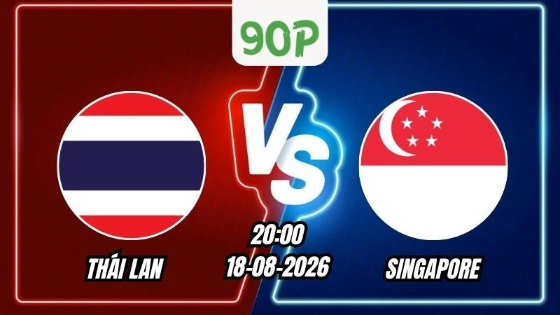 Nhận định Thái Lan vs Singapore 20h00 ngày 18/08/2026