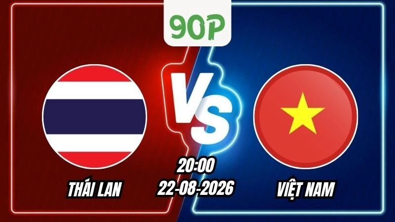 Nhận định Thái Lan vs Việt Nam 20h00 ngày 22/08/2026
